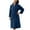 Navy, variant on Aboser Womens Fuzzy Plush Robes Absorbent Water Towel Robe Thermal Winter Fleece Bathrobes Comfy Shawl Collar Long Sleepwear Soft Long Sleeve Bathrobe with Pockets Pink L