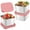 💖 Pink_New#2796, variant on Kuroiy Stainless Steel Snack Containers 6oz Leakproof Food Storage Cups | Reusable Silicone Lid | Set of 3 Stackable Portable Portion Control 180ml | Dishwasher Freezer Oven Safe