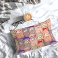 thumbnail image 5 of Honeii Cute Lamas Print Pillow Cases,Plush Throw Pillow Covers,Decorative Pillowcase for Sofa, Couch, Living Room-20"x30", 5 of 6