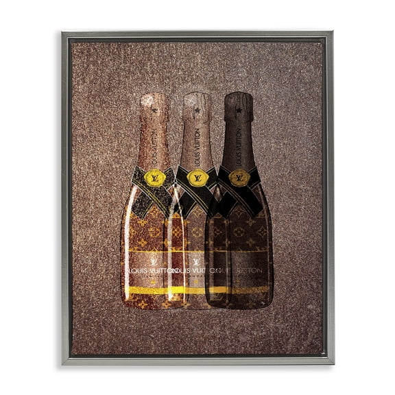 Stupell Industries Contemporary Gray Floating Frame Canvas Art, 25 x 31, by Martina Pavlova