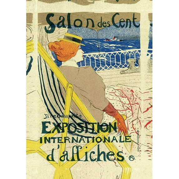 "Salon des Cent, Toulouse-Lautrec - CANVAS OR FINE PRINT WALL ART"