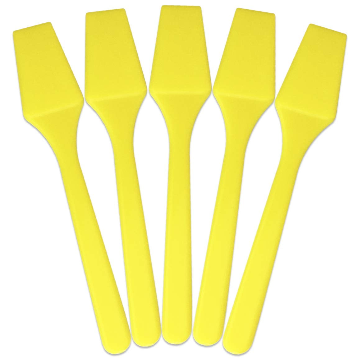PANA 200 Pieces Cosmetic Disposable Plastic 2.5” Spatulas for Skin Care