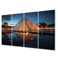 thumbnail image 2 of Designart "Illumination at the Louvre in France I" France Metal Art Print Set, 2 of 5