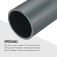 thumbnail image 4 of Uxcell Rigid Round Pipe Light Grey 2.67 x 2.99"(ID*OD) High Impact for Water Pipe Crafts Cable Sleeve, 4 of 6