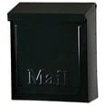 thumbnail image 1 of Wall Mailbox With Lock, Vertical, Black Galvanized Steel, Solar, THVK0B0001, 1 of 4