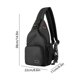 thumbnail image 3 of Bolso bandolera multiusos con correa ajustable, múltiples bolsillos, mochila de pecho cruzada para hombres y mujeres, poliéster ligero, 38x22x11cm, 3 of 6