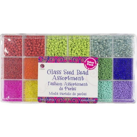 Seed Bead Bangle - Cousin Seed Bright Mix Bead Value Pack, 1 Each