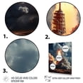 thumbnail image 3 of Designart "Launching the Rocketship II" Rocketship Canvas Print, 3 of 5
