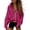 Rose Red, variant on Women's Zip Up Hoodie Sweatshirt Y2K Fall Fashion Clothes Long Sleeve Loose Fit Pockets Casual Trendy Jacket