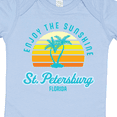 thumbnail image 4 of Inktastic Summer Enjoy the Sunshine St. Petersburg Florida in Blue Boys or Girls Baby Bodysuit, 4 of 5