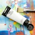 thumbnail image 5 of (3 pack) Royal & Langnickel Essentials 120ml Acrylic Paint Tube - Blockout White, 5 of 8