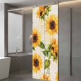 thumbnail image 3 of Retro Sunflower Privacy Window Film, Decorative Frosted Glass Window Film, Watercolor Letter Flowers Reusable Peel and Stick Static Cling for Home Bathroom Office Glass Door 23.6"x59", 3 of 8