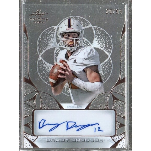 Brady Drogosh 2024 Leaf Trinity Clear Auto /99 Football Card