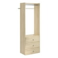 thumbnail image 1 of Easy Track 72 Pouces Élite Tour Garde-Robe Organisateur de Stockage Kit, Miel Blond, 1 of 1