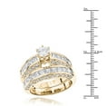 thumbnail image 3 of Luxurman Ladies 14K Natural 5 Ctw Diamond Designer Engagement Ring Set For Her (Yellow Gold Size 8), 3 of 3