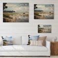 thumbnail image 4 of Designart "Georgia s Beach Solitude Coastal Tranquility" Georgia Print on Natural Pine Wood, 4 of 5