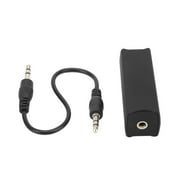 3.5mm/0.14in Ground Loop Noise Filter Isolating Black 20HZ20KHZ for Car Home Stereo System