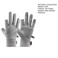 thumbnail image 7 of Eoperou 1 Pair Thicken Winter Gloves Windproof Keep Warm Wear-resistant Two Fingers Exposed Cold Protection Outdoor Motorcycle Gloves for Cycling, 7 of 7