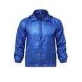 thumbnail image 5 of FUTATA Men's Lightweight Windbreaker Jacket Packable Waterproof Raincoat Athletic Jackets Hooded Full Zipper Outwear For Travel,Sports,Casual-2XL/Black/Blue, 5 of 6