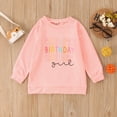thumbnail image 2 of Icvfdpl Girls Fashion Tops Toddler Birthday Letter Printing Casual Round Neck T Shirt Sweatshirt Long Sleeved Top Children'S Clothing Dailywear, 2 of 7