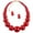 Red, variant on Mutmorningal 1 Set Imitation Clavicle Chain Necklace Earrings Set Exaggerated Delicate Necklace Earrings Set Elegant Jewelry Accessories for Women Ladies (Red)