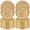 100pcs, variant on Limorve 50/100‑Pack 13‑Inch Reusable Gold Plastic Charger Plates, Ruffled‑Edge Waterproof PP Dinner Under‑Plate for Wedding Banquet Holiday Party Table Decor 12.99 Inch
