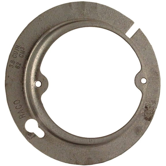 Hubbell-Raco 737 4" Octagon Box Cover, 1/2" Raised, Ears 2-3/4" Centers, Steel