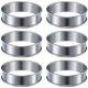 thumbnail image 3 of 24 Piezas Anillos de Tarta de Muffin Anillo de Tarta de Doble Rollo Anillos de Muffin de Acero Inoxidable Anillo Redondo, 3 of 5