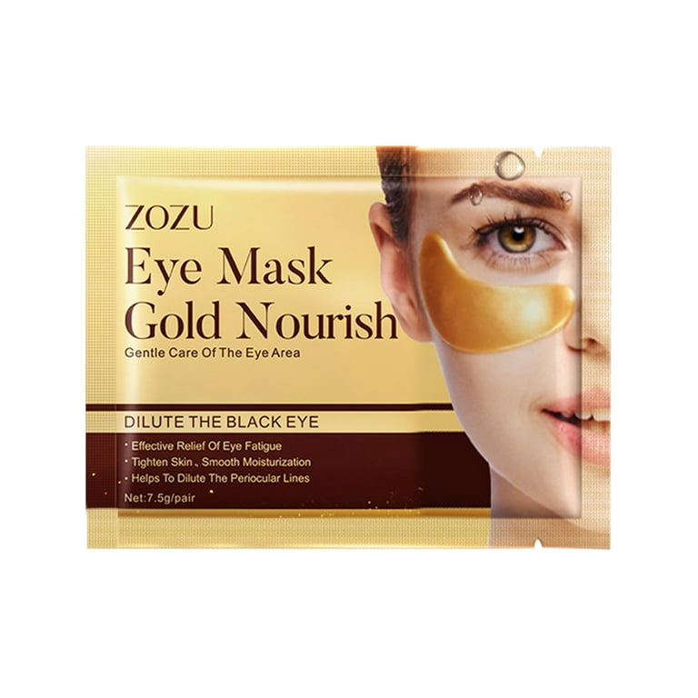 LoyGkgas 2pcs Gold Eye Mask Remove Dark Circle Eyebag Anti