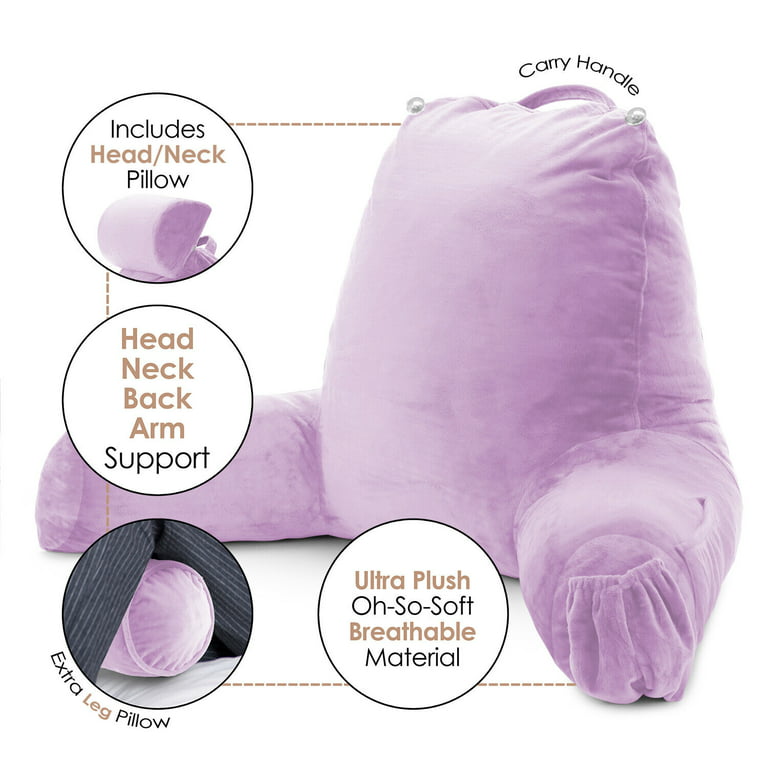 LoochMee Reading Pillows With Storage Bag Back Pillows For Sitting In Bed  Pillows For Back Rest Back Support Bed Chair - ShopStyle