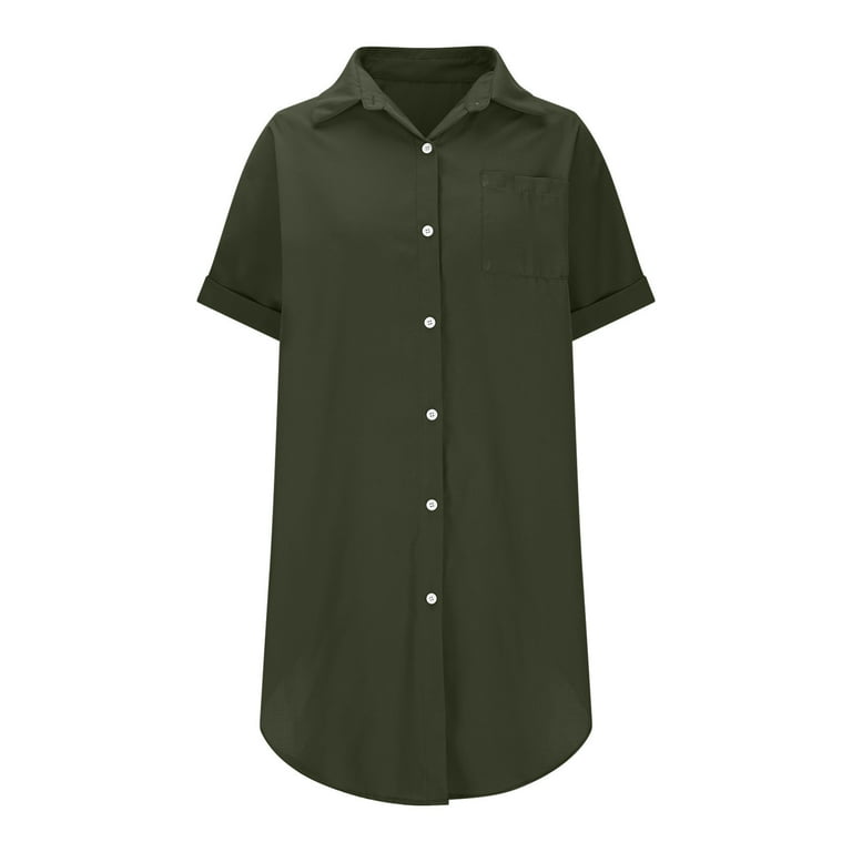 army green utility dress The Long-Sleeve Utility Mini Dress main image 1