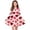 Pink, variant on Girls' Long Sleeve Heart Print Dress for Valentine's Day, Stretchy A-Line Party Dress with Elastic Waist, Pink Red, Sizes 4-14 Years,Size 5-6 T