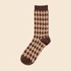 thumbnail image 1 of Calcetines de mujer otoño e invierno retro calcetines hasta media pantorrilla calcetines de pelo de moda personalizados medias gruesas y cálidas de estilo universitario japonés, 1 of 6