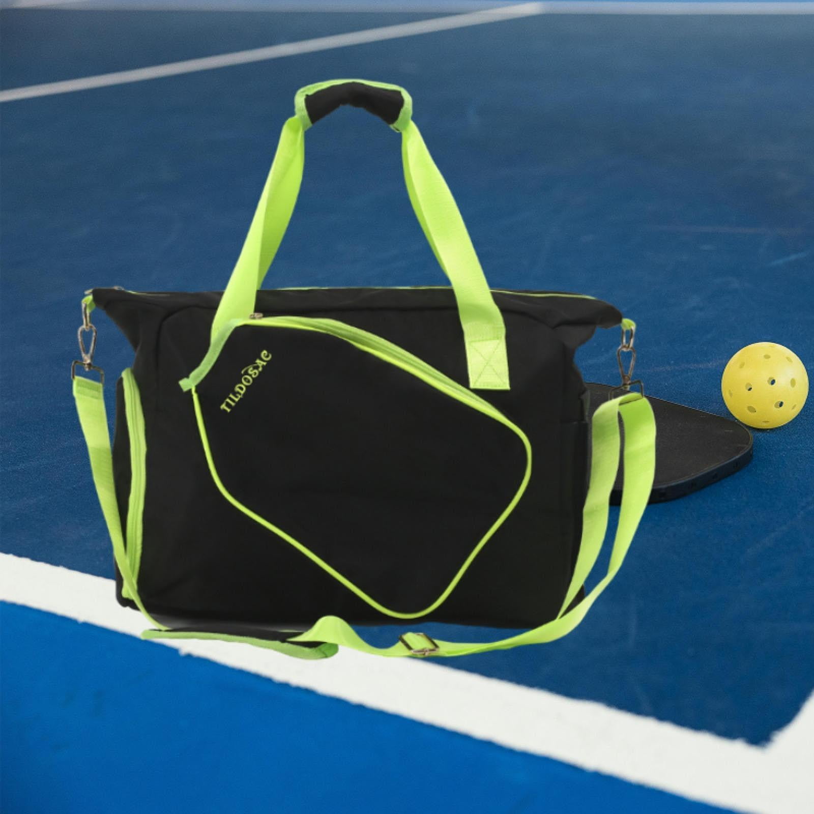Baoblaze Pickleball Bag Bag Sports Racquet Tennis Racket Bag with Adjustable Strap Pickleball Tote Bag Badminton Bag