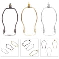 thumbnail image 4 of 3Pcs Lamp Horn Frame Lampshade Bracket (6 Inches, Silver, Golden, Bronze), 4 of 8