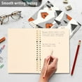 thumbnail image 4 of FORMRS 1-Subject Spiral Notebook 8" x 5" College Ruled 60 Refillable Sheet A5 Hard Cover, 2 Pack, Orange Cartoon Houses, 4 of 7