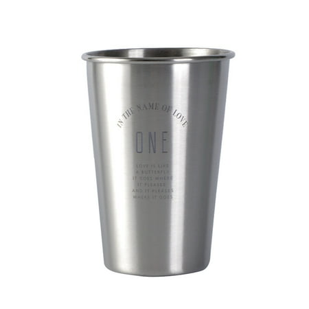 

1PC Stainless Steel Beer Cup Unbreakable Drinking Cups Juice Cup for Home Kitchen Bar
