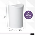 thumbnail image 5 of Superio  Swing Top Bathroom Trash Can White, 5 of 5