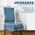 Clear Plastic Chair Covers Waterproof Soft PE Material Protect Dining Chairs from Stains, Dust