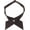 Coffee, variant on Men & Women Adjustable Criss-Cross Bowtie School Uniform Pre Tied Bow Tie Cross Neck Tie