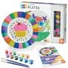 MindWare Paint Your Own Porcelain Plates Kit - DIY 2 Porcelain Plates for Kids - Paint, Bake and Display - Ages 8+