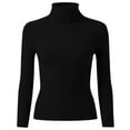 thumbnail image 4 of Women's Classic-Fit Lightweight Long-Sleeve Turtleneck Sweater, High Neck Knit Pullover Sweater Soft Warm - Casual Winter Comfortable Blouse Cozy Everyday, 4 of 5