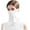 White, variant on UV Face Shield Multipurpose Protector Neck Gaiter Elastic Face Mask Bandana with Ear Loops