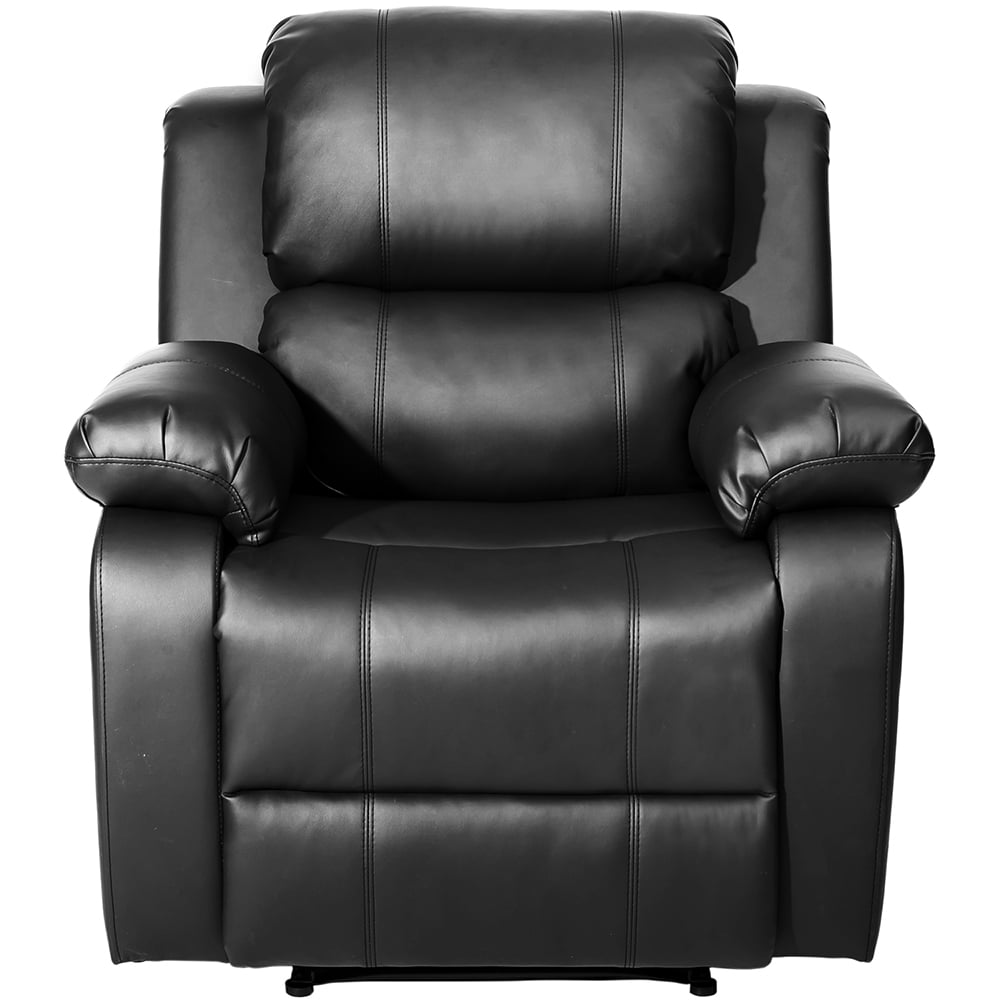 Kepooman Black PU Leather Heated Massage Recliner with 8 Vibration Points for Living Room Kepooman Black PU Leather Heated Massage Recliner with 8 Vibration Points for Living Room