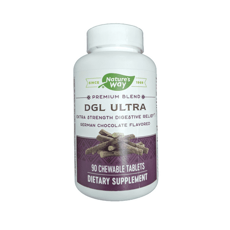 - Nature's Way DGL Ultra - German Chocolate 90 chewable tablets