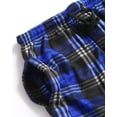 thumbnail image 5 of Active Club 3 Pack Fleece Mens Pajama Pants- Plaid Lounge PJ Bottoms with Pockets - Midnight Plaid 3-Pack, Small, 5 of 5