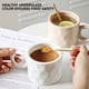 thumbnail image 5 of Yuarrent Taza de café de cerámica multiusos de viaje dormitorio bebida té bebida desayuno taza de agua con asa accesorios reutilizables Teteras Beige Yuarrent HA081210-03, 5 of 6