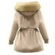 thumbnail image 4 of Chaquetas y abrigos casuales con capucha de manga larga para mujer, de longitud media, desmontables, de un solo uso, cortavientos de tres piezas, ropa de trabajo, chaqueta de algodón para mujer, 4 of 4