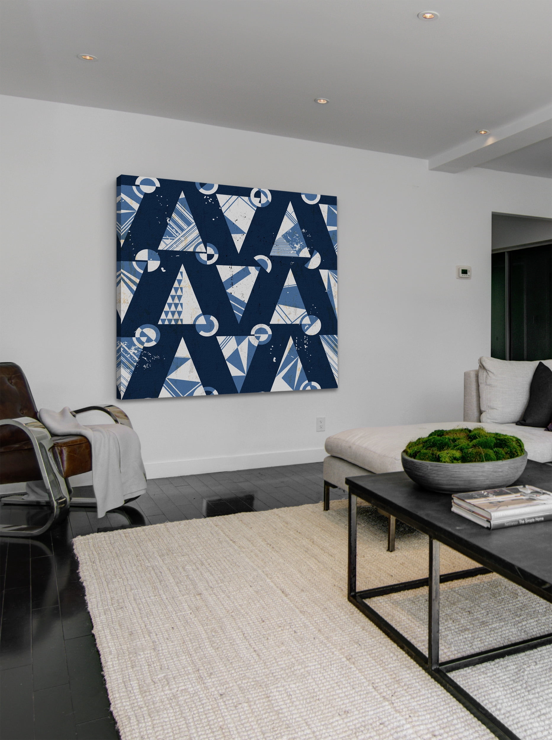 "Between Dark Lines" Painting Print on Wrapped Canvas