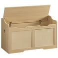 thumbnail image 2 of HOOBRO 39.4" Long Storage Chest, Large Storage Box, Toy Chest with Faux Rattan Decoration, Toy Box Organizer, Shoe Bench, with Safety Hinge and U-Shaped Cutouts, Living Room NL82CW01, 2 of 10